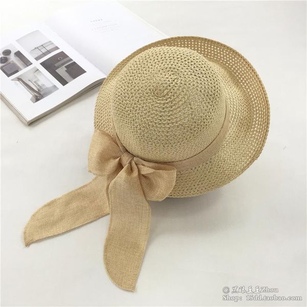 bowknot straw hat beach female summer seaside leisure all-match sun big brimmed holiday wide brim hats, Blue;gray
bowknot straw hat beach female summer seaside leisure all-match sun big brimmed holiday wide brim hats, Blue;gray