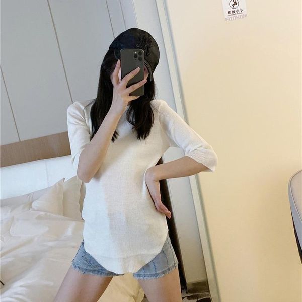 women's sweaters cxfs 2021 spring women sweater half sleeve female casual o-neck pullovers knitted fashion slim korean brand black, White;black
women's sweaters cxfs 2021 spring women sweater half sleeve female casual o-neck pullovers knitted fashion slim korean brand black, White;black