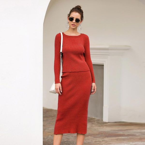 women's sweaters kalenmos three-color comfortable slim temperament two-piece pullovers o-neck solid knit sweater skirt suit women autum, White;black
women's sweaters kalenmos three-color comfortable slim temperament two-piece pullovers o-neck solid knit sweater skirt suit women autum, White;black