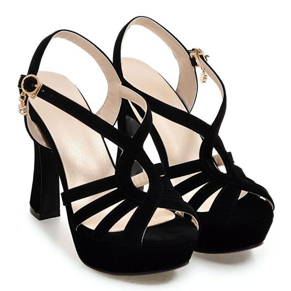 sandalia feminina plataforma women's ladies peep toe buckle platform high heel party shoes sandals women block sandal 2021, Black
sandalia feminina plataforma women's ladies peep toe buckle platform high heel party shoes sandals women block sandal 2021, Black