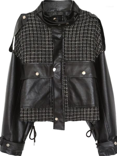 women's jackets harajuku jacket female autumn winter all-match 2021 retro stitching clothes women coat women1, Black;brown
women's jackets harajuku jacket female autumn winter all-match 2021 retro stitching clothes women coat women1, Black;brown