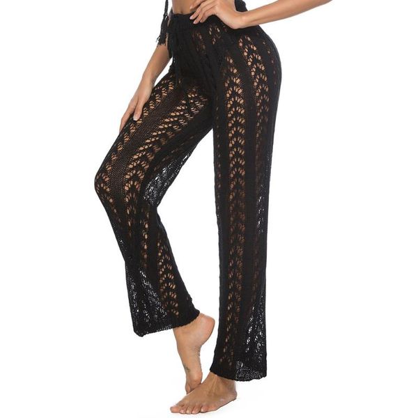 women's pants & capris loose breathable cover up fashion hollow out crochet knitted women summer long solid beach wide leg holiday, Black;white
women's pants & capris loose breathable cover up fashion hollow out crochet knitted women summer long solid beach wide leg holiday, Black;white