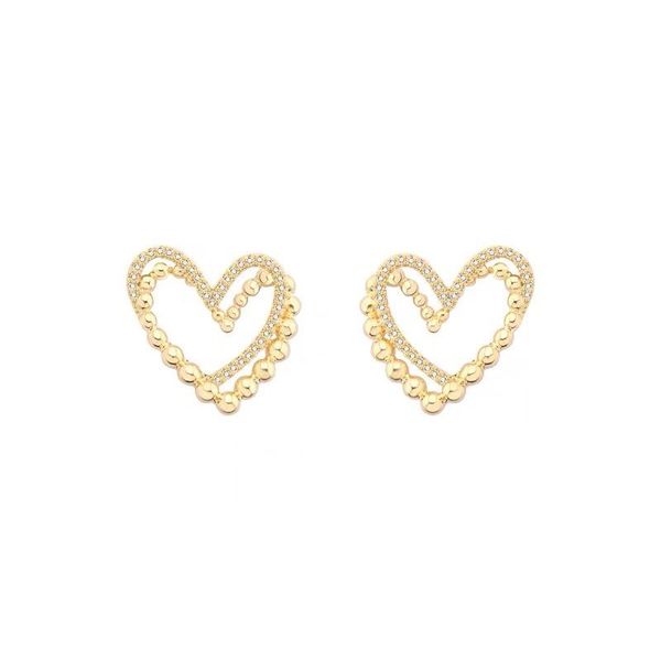stud women men love heart earrings simple elegant high-end internet influencer niche design, Golden;silver
stud women men love heart earrings simple elegant high-end internet influencer niche design, Golden;silver