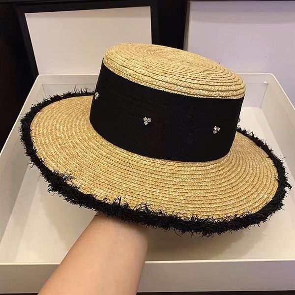 ladies summer sun fedora hats straw hat for women european american retro black ribbon female sunshade flat cap visors wide brim, Blue;gray
ladies summer sun fedora hats straw hat for women european american retro black ribbon female sunshade flat cap visors wide brim, Blue;gray