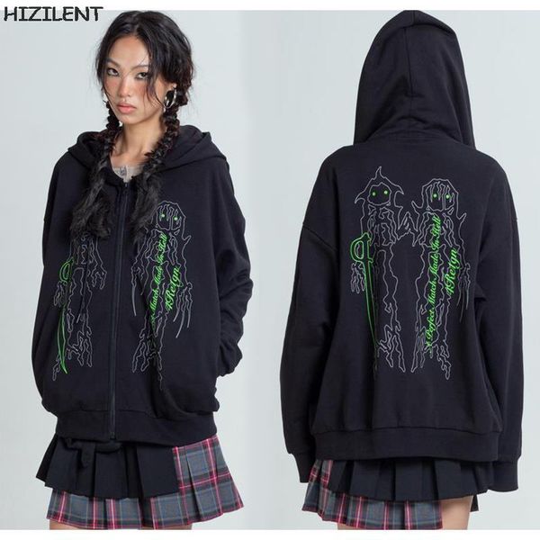women's hoodies & sweatshirts y2k clothing anime skeleton oversized hoodie 2021 autumn goth emo harajuku women jacket grunge zip hooded, Black
women's hoodies & sweatshirts y2k clothing anime skeleton oversized hoodie 2021 autumn goth emo harajuku women jacket grunge zip hooded, Black