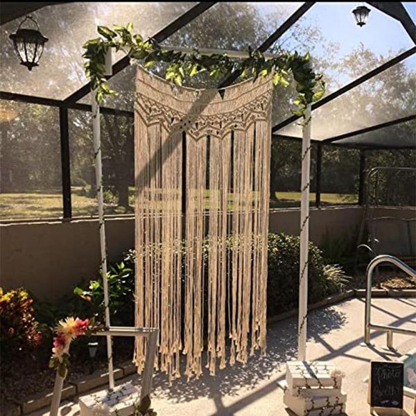 tapestries 35" x 70" macrame wall hanging tapestry door room divider window curtain wedding backdrop arch boho decor
tapestries 35" x 70" macrame wall hanging tapestry door room divider window curtain wedding backdrop arch boho decor