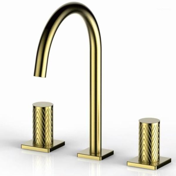 basin faucets gold polished widespread deck mounted bathroom sink 3 hole double handle and cold water tap1
basin faucets gold polished widespread deck mounted bathroom sink 3 hole double handle and cold water tap1