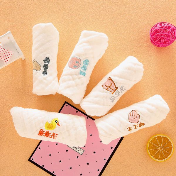 handkerchief 6-layer hemmed embroidery baby saliva super soft handkerchief small square pure cotton born facial towel 5-piece suit, White
handkerchief 6-layer hemmed embroidery baby saliva super soft handkerchief small square pure cotton born facial towel 5-piece suit, White
