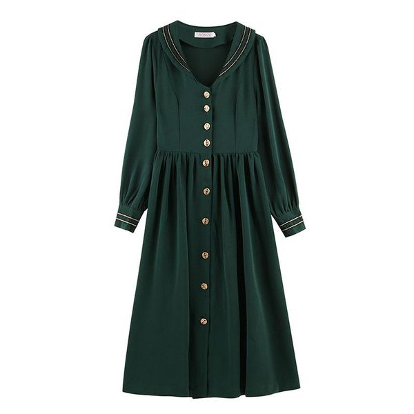 casual dresses dark green single breasted solid midi-length dress party high waist satin long elegant v-neck women sleeve, Black;gray
casual dresses dark green single breasted solid midi-length dress party high waist satin long elegant v-neck women sleeve, Black;gray