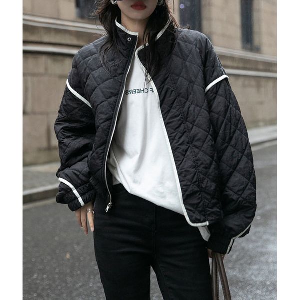 autumn decorative sand silhoute short 2021 women's autumn and winter warm cotton et casual loose coat, Black;brown
autumn decorative sand silhoute short 2021 women's autumn and winter warm cotton et casual loose coat, Black;brown