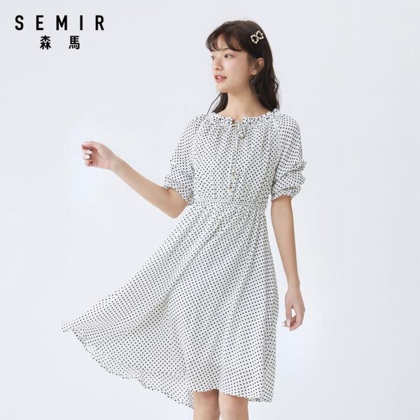 casual dresses semir women dress 2021 summer mid-length sweet & lovely short sleeve fashion for woman, Black;gray
casual dresses semir women dress 2021 summer mid-length sweet & lovely short sleeve fashion for woman, Black;gray