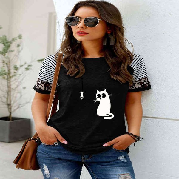 streetwear women crew neck short sleeve summer t-shirts graphic tee shirts female clothes cat fish shirts for woman, White
streetwear women crew neck short sleeve summer t-shirts graphic tee shirts female clothes cat fish shirts for woman, White