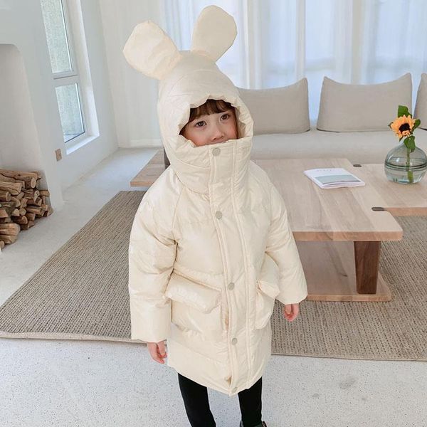 down coat children's wear 2021 winter girls' white duck padded medium and long outerwear thickened 4-30, Blue;gray
down coat children's wear 2021 winter girls' white duck padded medium and long outerwear thickened 4-30, Blue;gray