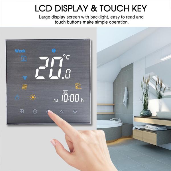 smart home control 5/16a ac 95-240v electric/water heating thermostat digital temperature controller large lcd display touch button
smart home control 5/16a ac 95-240v electric/water heating thermostat digital temperature controller large lcd display touch button