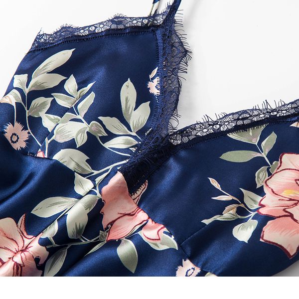women summer silk lingerie pijiama satin autumn spaghetti strap pajamas gown korean five piece pajama sets pink sleepwear, Black;red
women summer silk lingerie pijiama satin autumn spaghetti strap pajamas gown korean five piece pajama sets pink sleepwear, Black;red