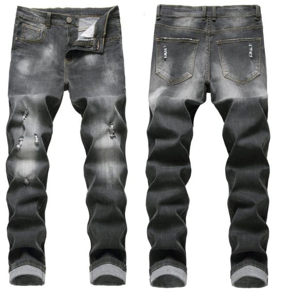 men's jeans ripped slim men's casual small feet dark pants trendy brand sports stretch, Blue
men's jeans ripped slim men's casual small feet dark pants trendy brand sports stretch, Blue