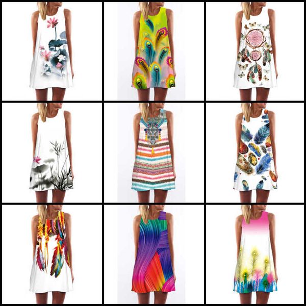 digital print round neck off shoulder medium length vest dress, Black;gray
digital print round neck off shoulder medium length vest dress, Black;gray