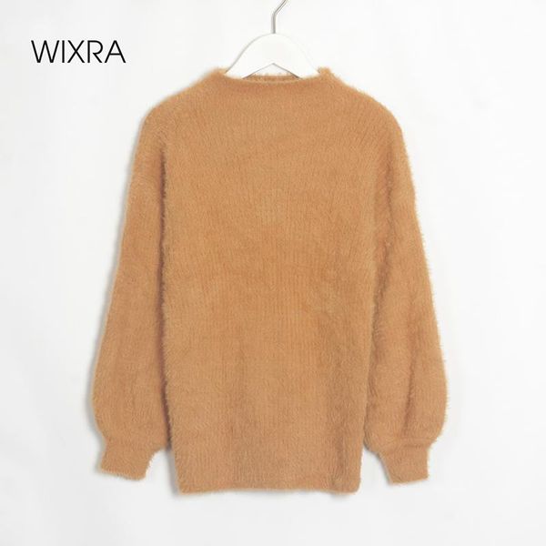 women's sweaters wixra soft mohair knitted sweater pullovers knit jumper autumn winter basic women knitwear, White;black
women's sweaters wixra soft mohair knitted sweater pullovers knit jumper autumn winter basic women knitwear, White;black