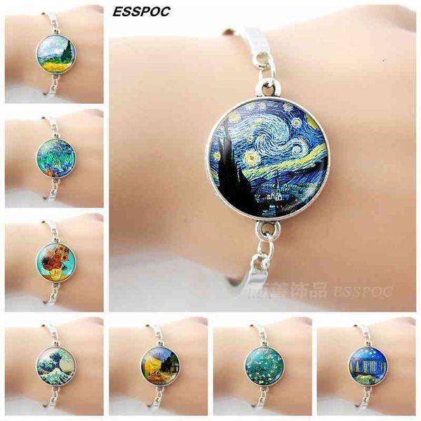 2021 new charm bracelets van gogh art picture print glass dome metal bracelet women summer fashion handmade jewelry birthday gifts, Golden;silver
2021 new charm bracelets van gogh art picture print glass dome metal bracelet women summer fashion handmade jewelry birthday gifts, Golden;silver