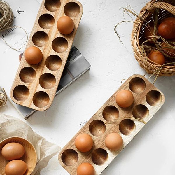 kitchen containers acacia wood double-row egg storage box household refrigerator rack accessories containe
kitchen containers acacia wood double-row egg storage box household refrigerator rack accessories containe
