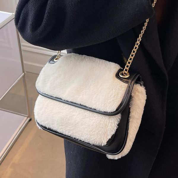 evening bags faux fur flap armpit bag 2021 winter high-quality soft plush women's designer handbag contrast color shoulder messenger
evening bags faux fur flap armpit bag 2021 winter high-quality soft plush women's designer handbag contrast color shoulder messenger