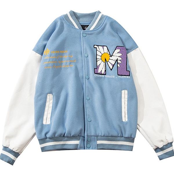 men's jackets men flocking baseball uniform casaco masculino couple splicing floral embroidery bomber male cotton casual loose coat, Black;brown
men's jackets men flocking baseball uniform casaco masculino couple splicing floral embroidery bomber male cotton casual loose coat, Black;brown
