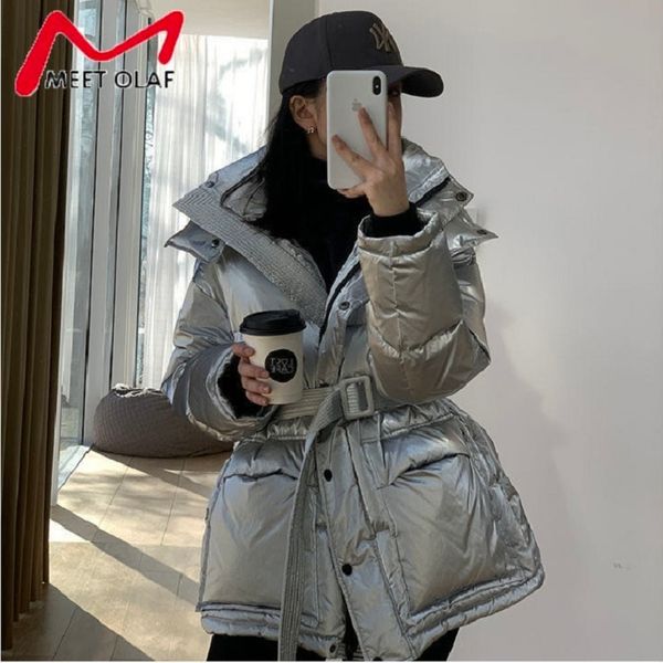 women's duck down et, loose bright casual coat, hoodie, elegant windbreaker with belt, smooth color, warm and thick, white, winter, Black
women's duck down et, loose bright casual coat, hoodie, elegant windbreaker with belt, smooth color, warm and thick, white, winter, Black