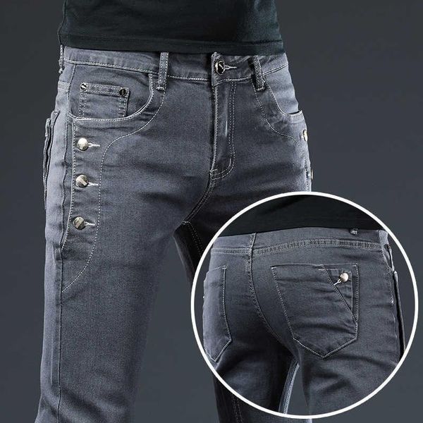 men's jeans arrivals men quality casual male denim pants straight slim fit dark grey trousers yong man, Blue
men's jeans arrivals men quality casual male denim pants straight slim fit dark grey trousers yong man, Blue