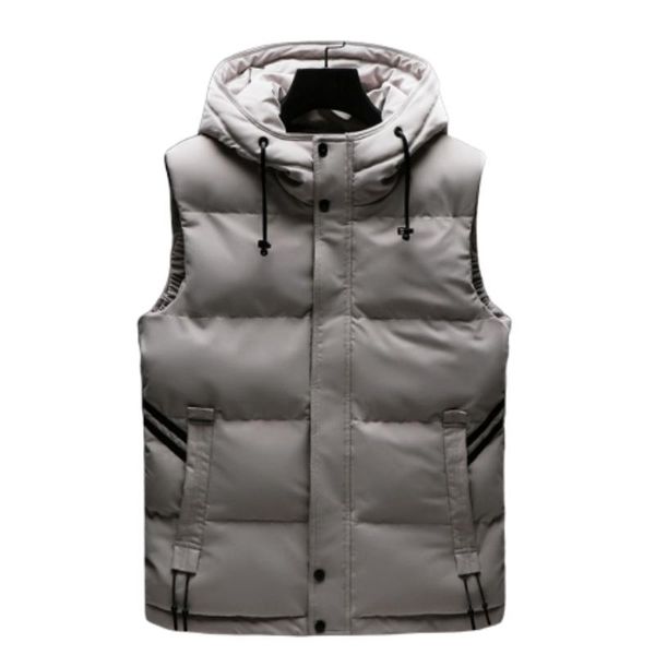 men's vests 2021 vest autumn and winter casual fashion trend port wind cotton hooded slim preppy style thick warm jacket, Black;white
men's vests 2021 vest autumn and winter casual fashion trend port wind cotton hooded slim preppy style thick warm jacket, Black;white