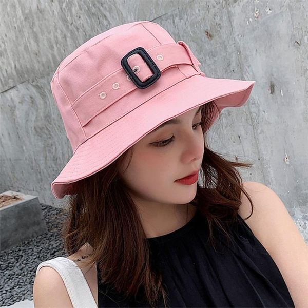 wide brim hats 066f korean style women summer solid color bucket hat elegant buckle belt front outdoor sun protection beach travel, Blue;gray
wide brim hats 066f korean style women summer solid color bucket hat elegant buckle belt front outdoor sun protection beach travel, Blue;gray