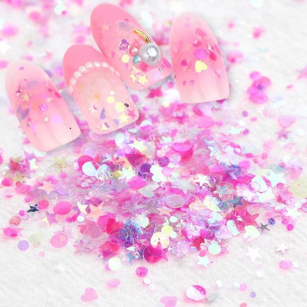 1pcs shiny ab sequins nail art glitter mermaid paillette holographic flakes mix star heart round uv gel 3d decor tips jicx01-121, Silver;gold
1pcs shiny ab sequins nail art glitter mermaid paillette holographic flakes mix star heart round uv gel 3d decor tips jicx01-121, Silver;gold