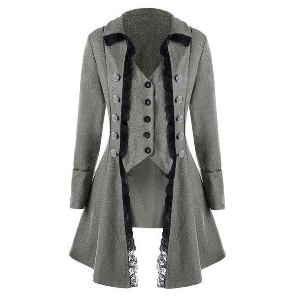 women's jackets susola autumn winter women trim long medieval jacket gothic lady cosplay solid sleeve three-breasted irregular, Black;brown
women's jackets susola autumn winter women trim long medieval jacket gothic lady cosplay solid sleeve three-breasted irregular, Black;brown