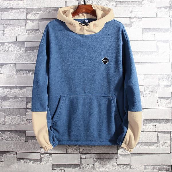 plus size 5xl men fashion solid color plain contrast patchwork polar fleece pullover hoodies men's & sweatshirts, Black
plus size 5xl men fashion solid color plain contrast patchwork polar fleece pullover hoodies men's & sweatshirts, Black