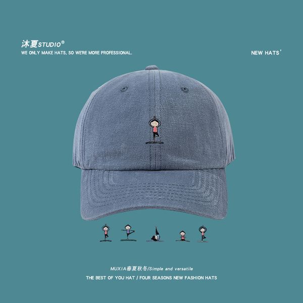 yoga girl's hat women's fashion ins versatile face small sun shading soft baseball cap, Blue;gray
yoga girl's hat women's fashion ins versatile face small sun shading soft baseball cap, Blue;gray