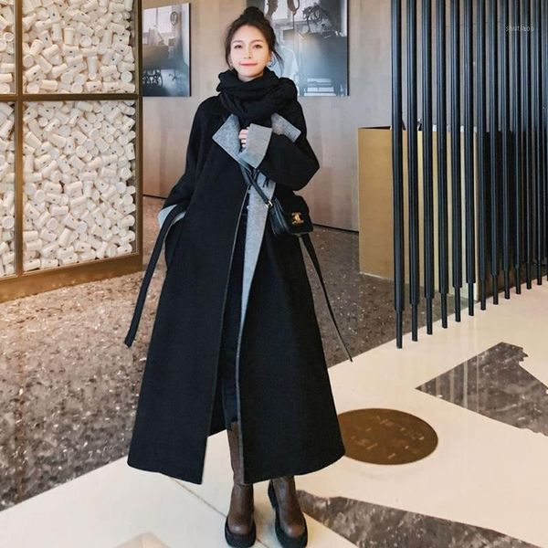 women's wool & blends office lady black hepburn coat middle and long 2021 fashion winter loose thin temperament thick woolen
women's wool & blends office lady black hepburn coat middle and long 2021 fashion winter loose thin temperament thick woolen