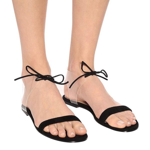 sandals style women's large size 34-46 black brown pvc transparent lace-up flats summer beach shoes woman slides
sandals style women's large size 34-46 black brown pvc transparent lace-up flats summer beach shoes woman slides