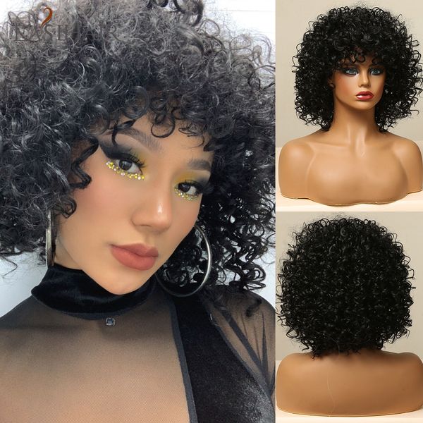 black short hair synthetic wigs afro kinky curly wigs with bangs for black women cosplay wigs high temperature bob wig
black short hair synthetic wigs afro kinky curly wigs with bangs for black women cosplay wigs high temperature bob wig