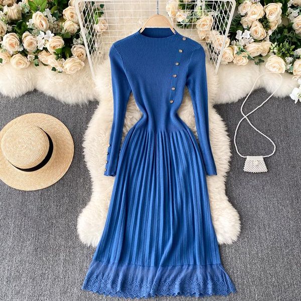 autumn winter korea fashion women elegant slim solid color long sleeve knitted sweater dress vestidos mujer j131 casual dresses, Black;gray
autumn winter korea fashion women elegant slim solid color long sleeve knitted sweater dress vestidos mujer j131 casual dresses, Black;gray