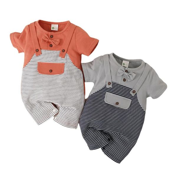 jumpsuits 2021 baby boys striped romper with bow tie, short sleeve o-neck jumpsuit buttons for summer, Blue
jumpsuits 2021 baby boys striped romper with bow tie, short sleeve o-neck jumpsuit buttons for summer, Blue