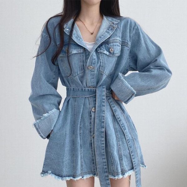 women's jackets jacket fashion women's autumn 2021 lapel loose single breasted lace up waist long sleeve denim coat female tide u20, Black;brown
women's jackets jacket fashion women's autumn 2021 lapel loose single breasted lace up waist long sleeve denim coat female tide u20, Black;brown