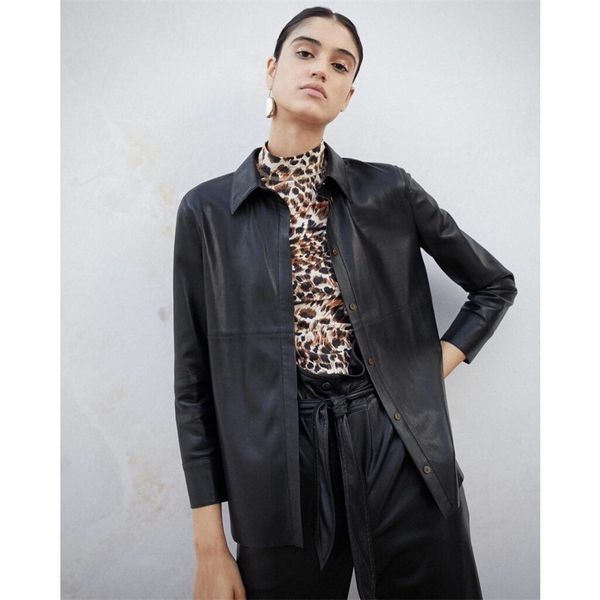 siyuan 21 early autumn nanu protein leather shirt minority high-end handsome casual jacket women's wear, Black
siyuan 21 early autumn nanu protein leather shirt minority high-end handsome casual jacket women's wear, Black