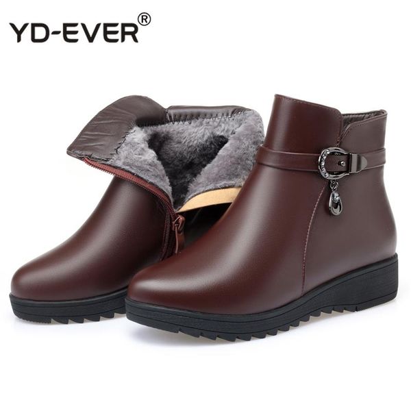 boots fashion winter shoes woman warm plush wool ankle flat non-slip wedges women snow plus size, Black
boots fashion winter shoes woman warm plush wool ankle flat non-slip wedges women snow plus size, Black