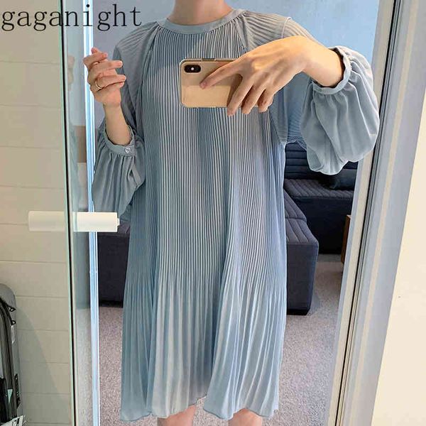 gaganight elegant women midi pleated party dress long sleeve o neck chiffon loose party dresses office lady fashion vestidos 210519, Black;gray
gaganight elegant women midi pleated party dress long sleeve o neck chiffon loose party dresses office lady fashion vestidos 210519, Black;gray