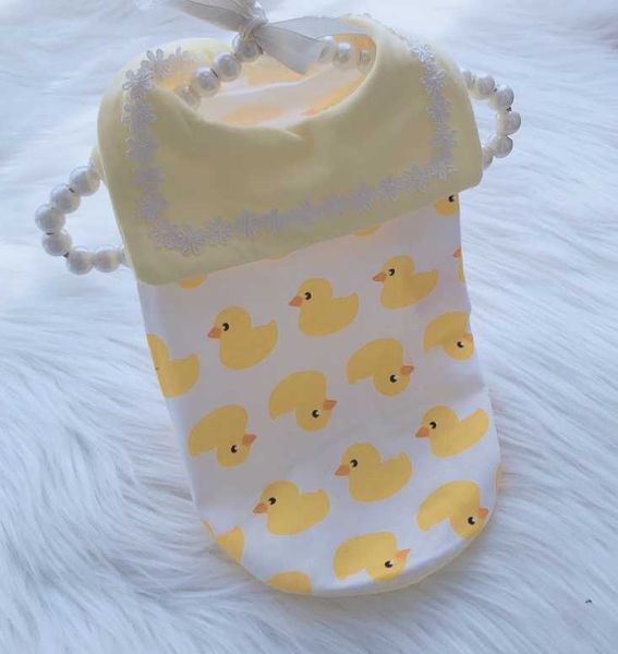 spring and summer style pet dog vest clothes yellow duck cotton close-fitting printed small apparel
spring and summer style pet dog vest clothes yellow duck cotton close-fitting printed small apparel