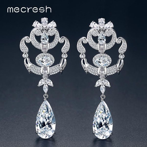 dangle & chandelier mecresh unique design clear cz teardrop earrings for girls lovely wedding dress ornaments jewelry bride eh1073, Silver
dangle & chandelier mecresh unique design clear cz teardrop earrings for girls lovely wedding dress ornaments jewelry bride eh1073, Silver