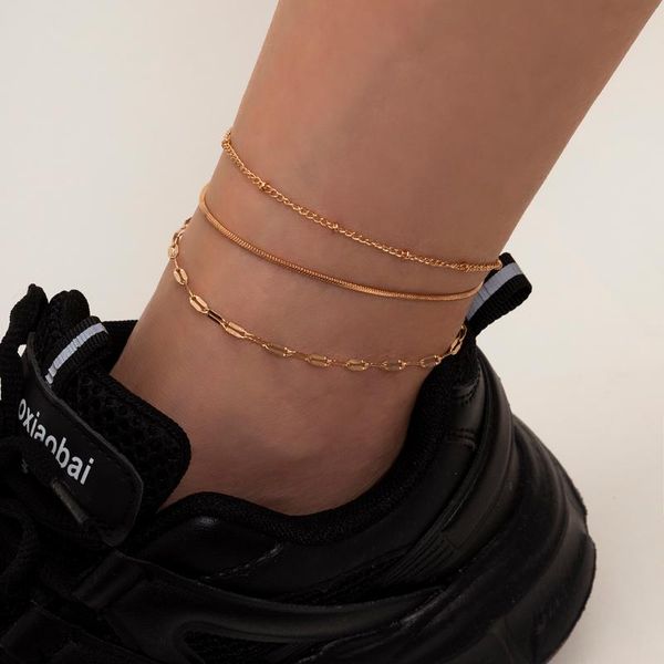 anklets ingemark minimalist goth snake chain anklet set leg fashion simple bracelet tobillera ankle jewelry for women 2021 accessories, Red;blue
anklets ingemark minimalist goth snake chain anklet set leg fashion simple bracelet tobillera ankle jewelry for women 2021 accessories, Red;blue