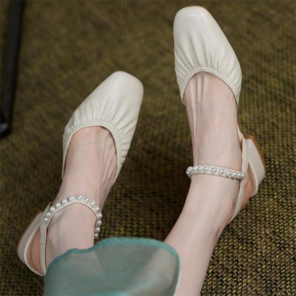 sandals 2021 princess shoes woman genuine leather low heel soft pearl square toe ankle strap party heels p64s, Black
sandals 2021 princess shoes woman genuine leather low heel soft pearl square toe ankle strap party heels p64s, Black