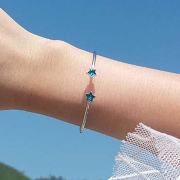 link, chain 2021 fashion adjustable crystal double five-pointed star & link bracelets women jewelry gift wholesale, Black
link, chain 2021 fashion adjustable crystal double five-pointed star & link bracelets women jewelry gift wholesale, Black