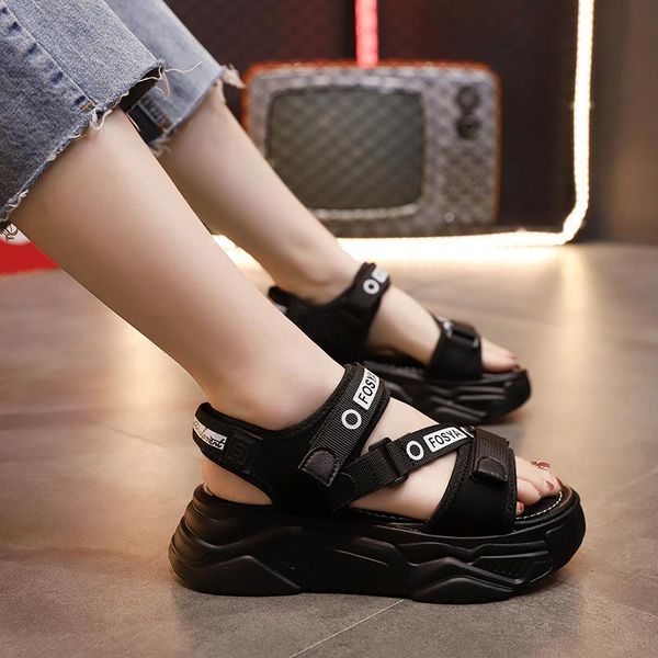 sandals 2021 women's platform women wedge high heels shoes buckle leather canvas summer zapatos mujer, Black
sandals 2021 women's platform women wedge high heels shoes buckle leather canvas summer zapatos mujer, Black