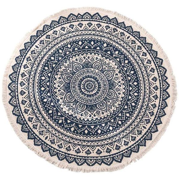 bohemian style round cotton rugs washable non-slip floor mats for living room bathroom bedroom 90cm carpets
bohemian style round cotton rugs washable non-slip floor mats for living room bathroom bedroom 90cm carpets